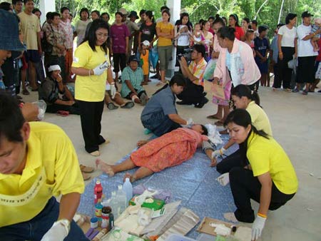 ข่าวพังงา : คนพังงา1พันร่วมซ้อมอพยพหนีสึนามิ